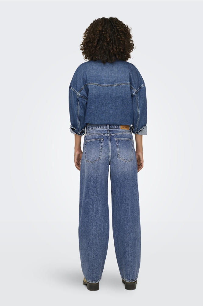 Only blauwe dames jeans | Model achteraanzicht
