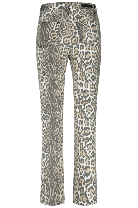 Raizzed bruine dames jeans | Model achteraanzicht