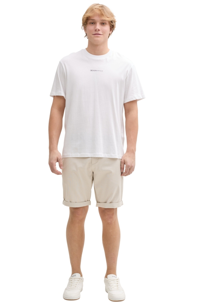 Tom Tailor beige heren korte broek | Model