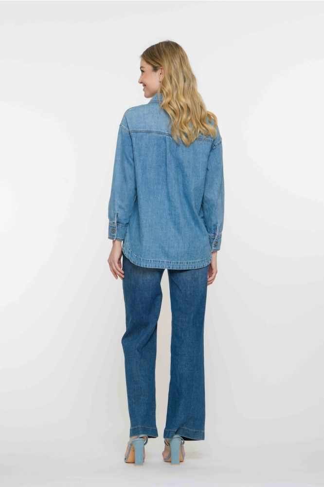 Geisha blauwe dames jeans | Model