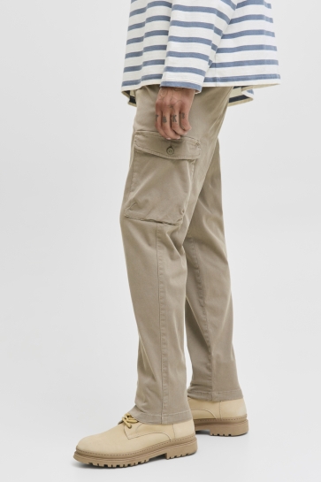 Jack & Jones Broek JPSTACE ARTHUR DOBBY CARGO SN 12282388 Brindle
