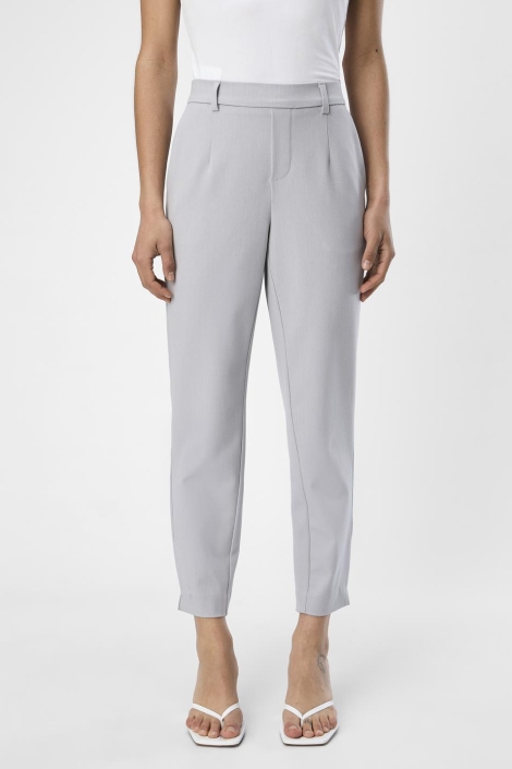 Object grijze dames broek | Model vooraanzicht