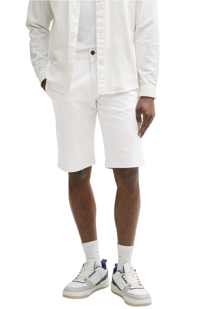 Tom Tailor grijze heren korte broek | Model vooraanzicht