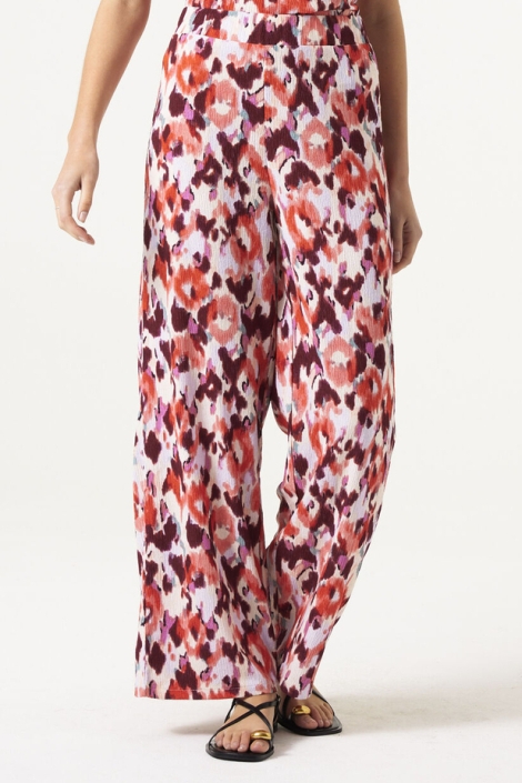 Garcia multi color dames broek | Model vooraanzicht