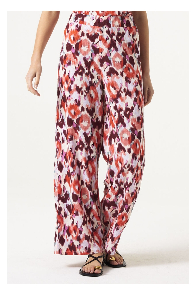 Garcia multi color dames broek | Model vooraanzicht
