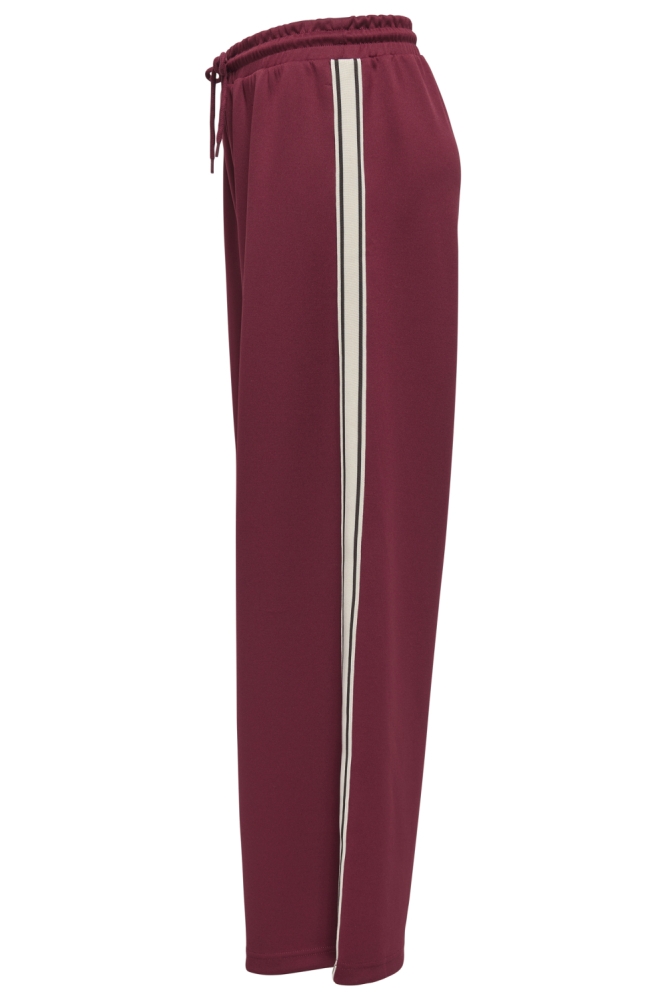 Only bordeaux dames broek | Zijaanzicht