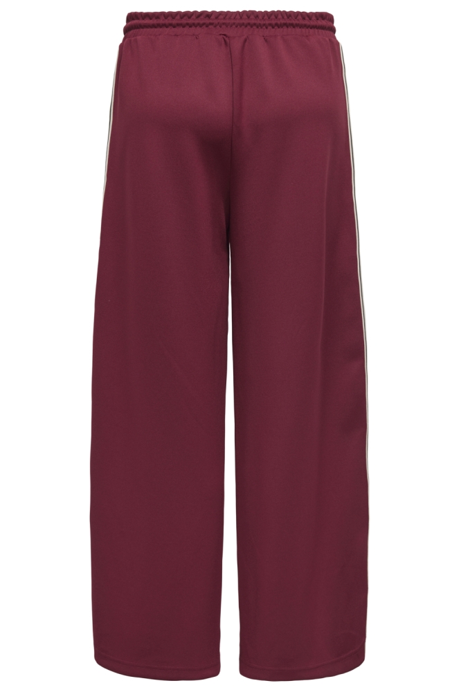 Only bordeaux dames broek | Achteraanzicht