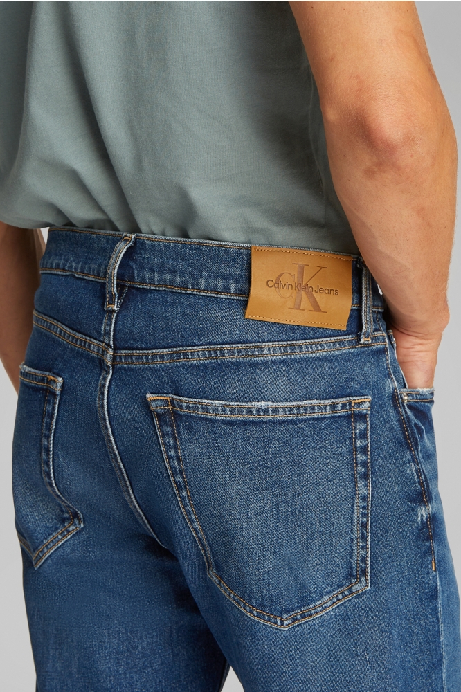 Calvin Klein blauwe heren jeans | Close up