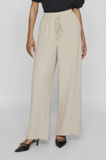 Vila Broek VIHELA HW PANTS 14102054 FEATHER GRAY
