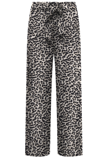 Only Broek ONLNOVA LIFE VIS PALAZZO PANT AOP 15264446 MOCHA MERINGUE/670 LEO