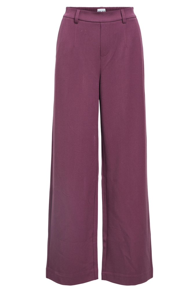 Object bordeaux dames broek | Vooraanzicht