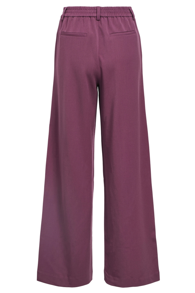 Object bordeaux dames broek | Achteraanzicht
