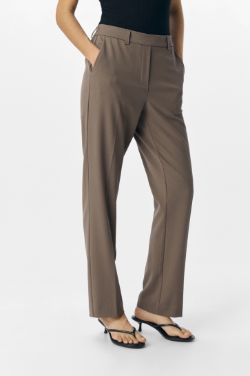 Object Broek OBJLISA MW STRAIGHT PANT NOOS 23047613 Morel