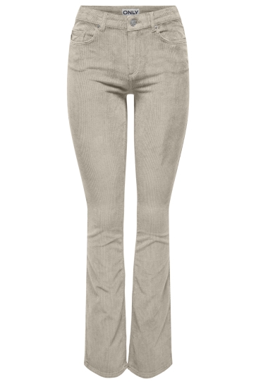 Only Broek ONLMARY-GLOBAL MID CORD FLARED PNT 15304256 Oatmeal