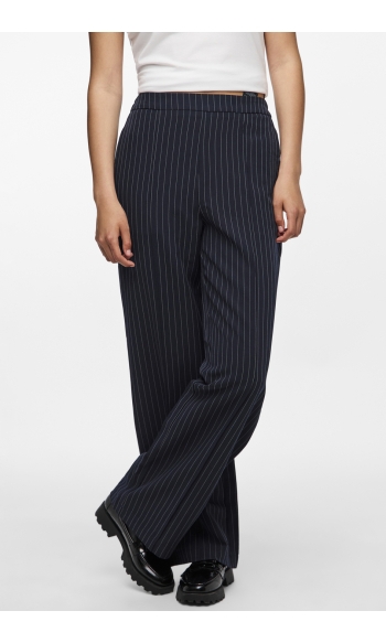 PCBOZZY HW WIDE STRIPED PANTS NOOS 17130407 SKY CAPTAIN/PINSTRIPE