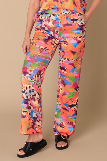 Ivy Beau Broek NAYRA 4200474 7071 BRIGHT ROSE/MULTI COLOUR