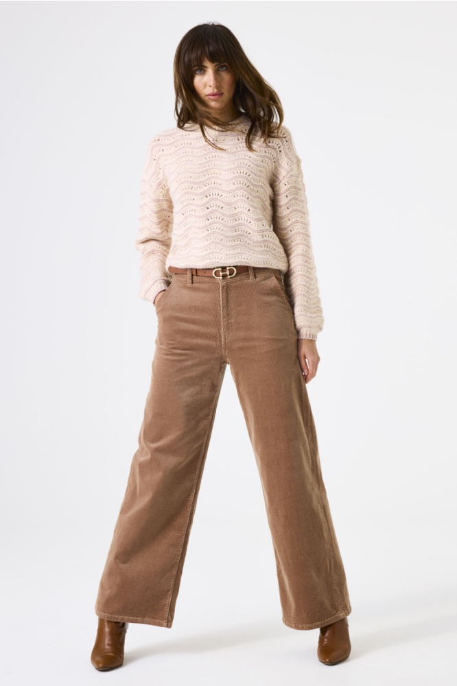 Garcia bruine dames broek | Model