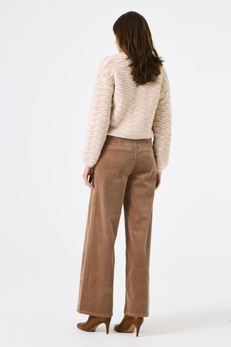 Garcia bruine dames broek | Model