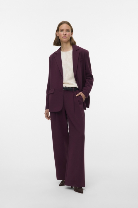 Vero Moda bordeaux dames broek | Model