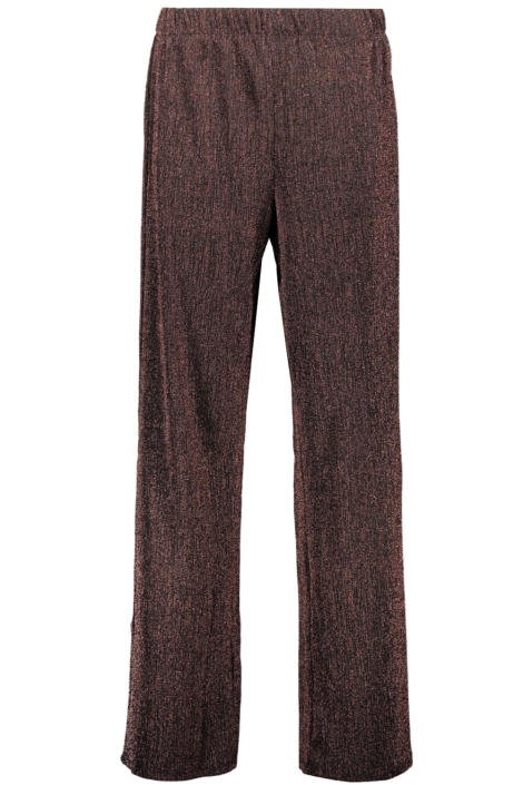 Pieces bruine dames broek | Vooraanzicht