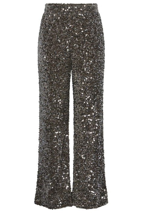 Pieces bruine dames broek | Vooraanzicht