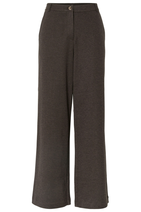 Pieces bruine dames broek | Vooraanzicht