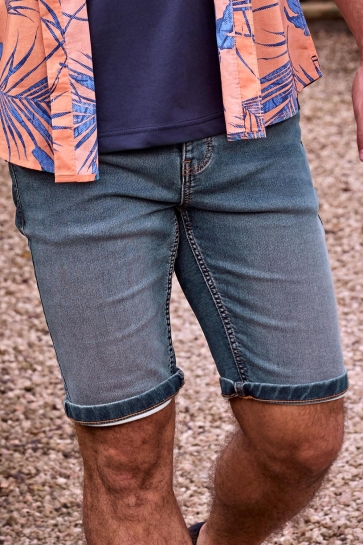 Lerros Broek COMFORTABELE JOGGING DENIM BERMUDA 2549225 477