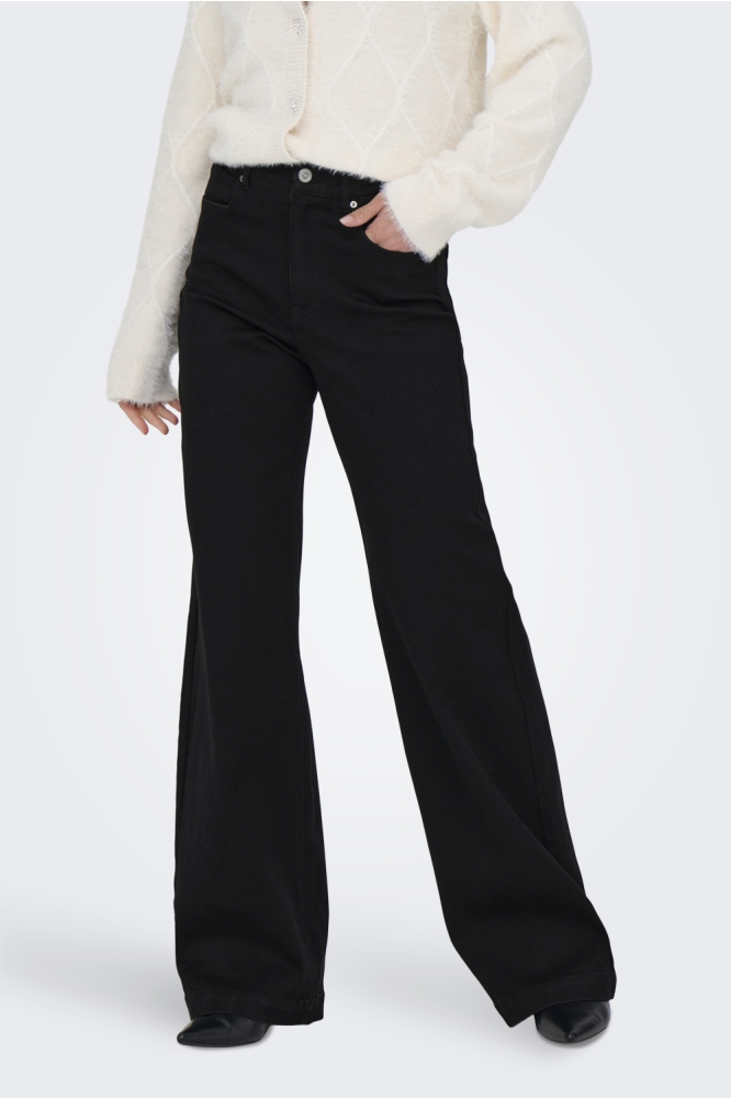 Only zwarte dames jeans | Model vooraanzicht