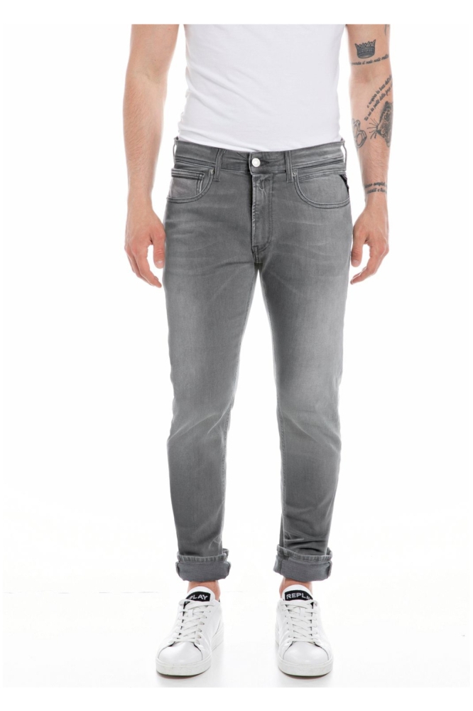 Replay grijze heren jeans | Model vooraanzicht