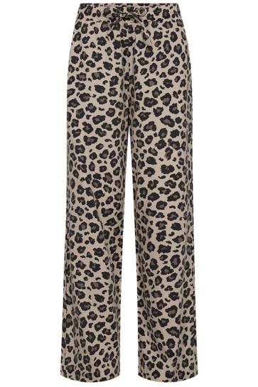 Freequent Broek FQLAVISCO PANTS 206290 SAND MELANGE W BLACK