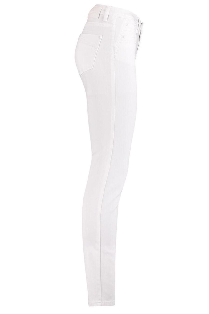 Red Button witte dames broek | Zijaanzicht