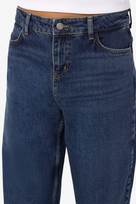 Noisy may blauwe dames jeans | Close up