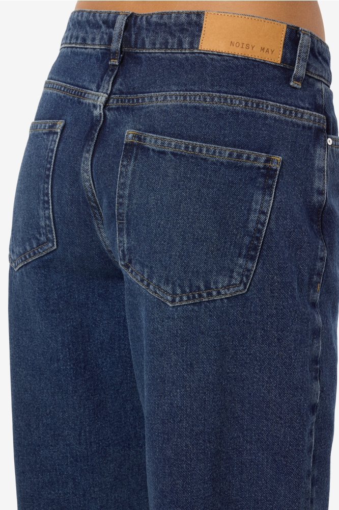 Noisy may blauwe dames jeans | Close up