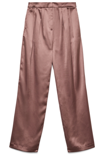Vero Moda VMSESIL HW WIDE SATIN PANT 10334036 Rose Brown