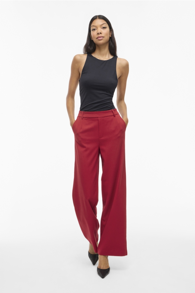 Vila rode dames broek | Model