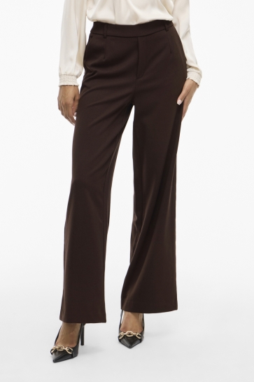 Vila Broek VIVARONE HW WIDE PANT - NOOS 14087407 COFFEE BEAN