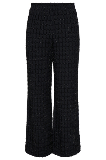 Only Broek ONLINES LIFE WIDE GLITTER PANT JRS 15358983 BLACK/GOLLD GLITT
