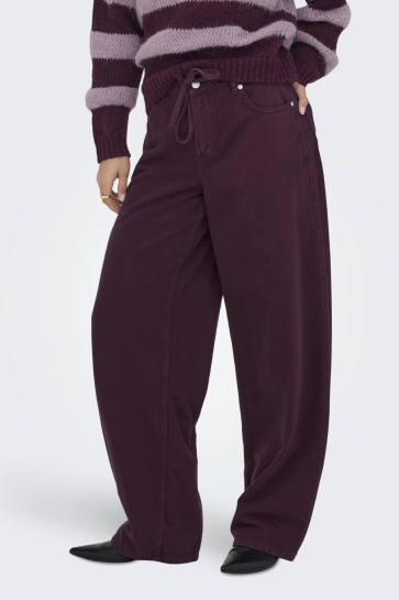 Only ONLGIANNA-MILLY MW STR BELT PANT PN 15361939 WINETASTING