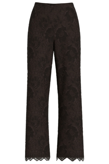 Vila Broek VIMAYE HW LACE PANTS 14112413 Coffee Bean