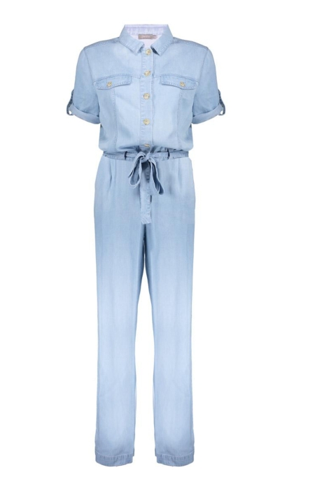 Geisha blauwe dames jumpsuit | Vooraanzicht