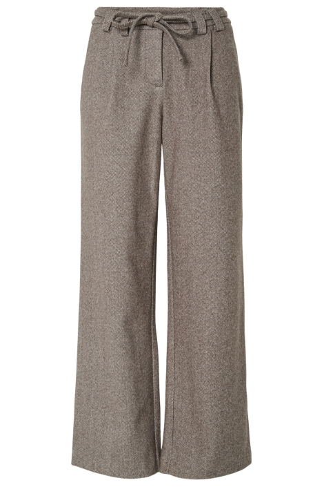 Pieces bruine dames broek | Vooraanzicht