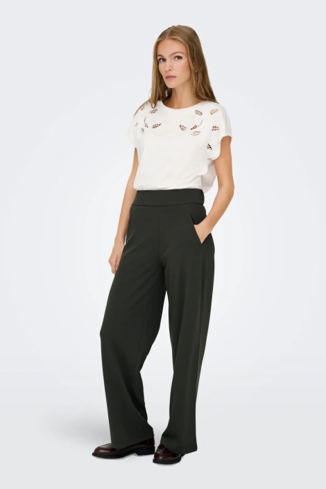 Jacqueline de Yong groene dames broek | Model