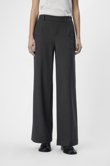 Object Broek OBJLISA WIDE PANT NOOS 23037921 MEDIUM GREY MELANGE