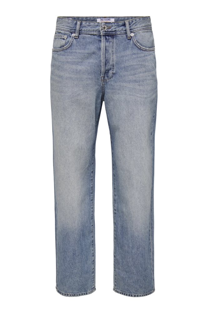 Only & Sons blauwe heren jeans | Vooraanzicht