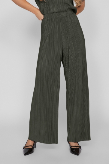 Vila Broek VIPLISA HW LOOSE PANTS - NOOS 14089681 Deep Depths