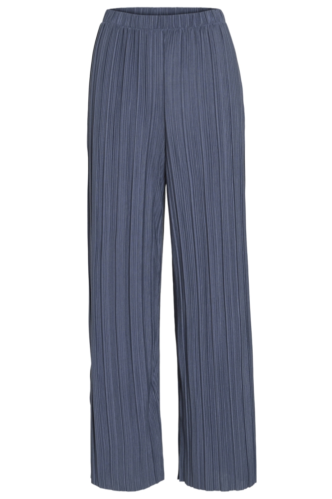 Vila blauwe dames broek | Vooraanzicht