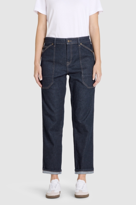 Mac blauwe dames jeans | Model vooraanzicht
