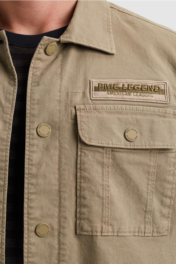 PME legend groene heren overhemd | Close up
