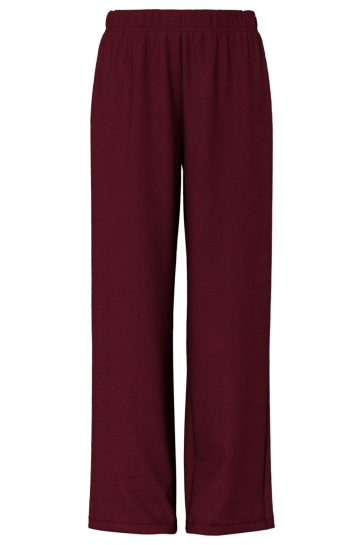 Pieces Broek PCCHILLI HW WIDE SWEAT PANTS NOOS B 17140745 TAWNY PORT