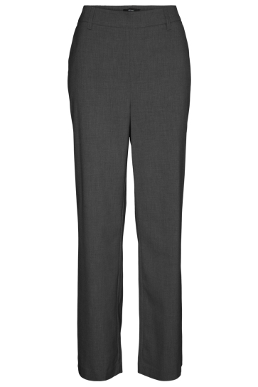 Vero Moda Broek VMMAYA GOODY MW STRAIGHT PANT NOOS 10320534 Dark Grey Melange
